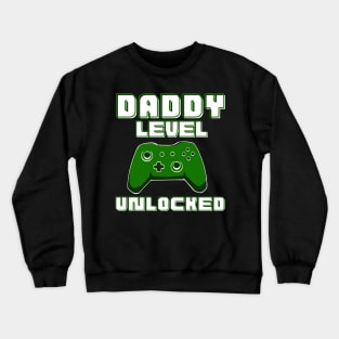 Pregnancy Announcement Daddy Level Unlocked Funny First Time New Expecting  Dad Gamer Birthday Gift Crewneck Sweatshirt